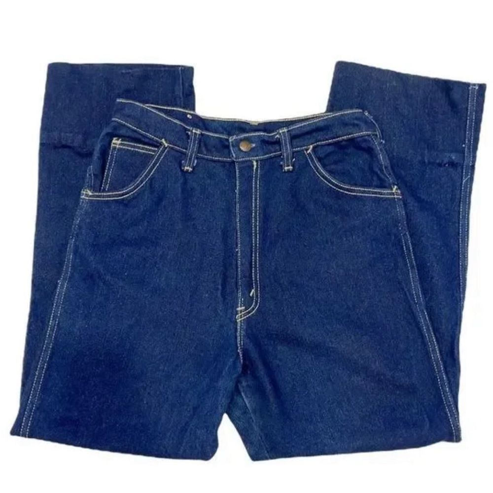 VTG Dee‎ Cee Women Jeans Sz 16 High Waist Jeans Wide Leg Western Cowgirl